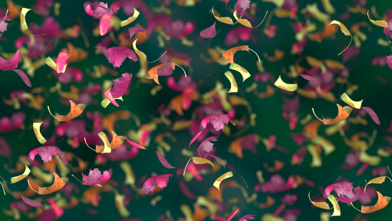 가을 잎 배경 루프 타일 따뜻한