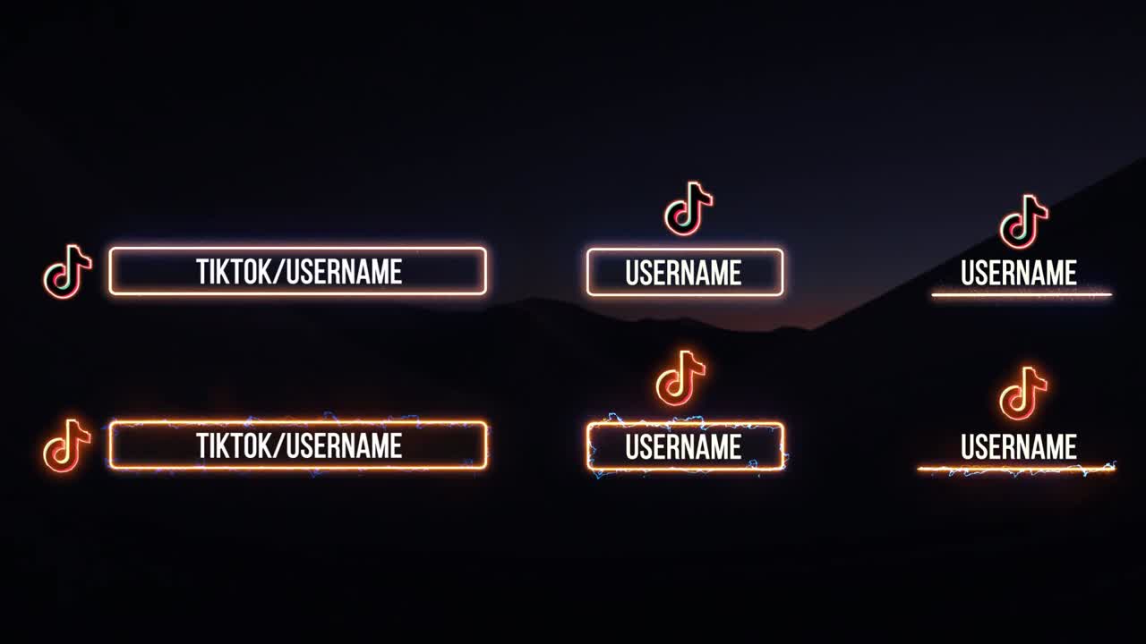 Lower thirds video template