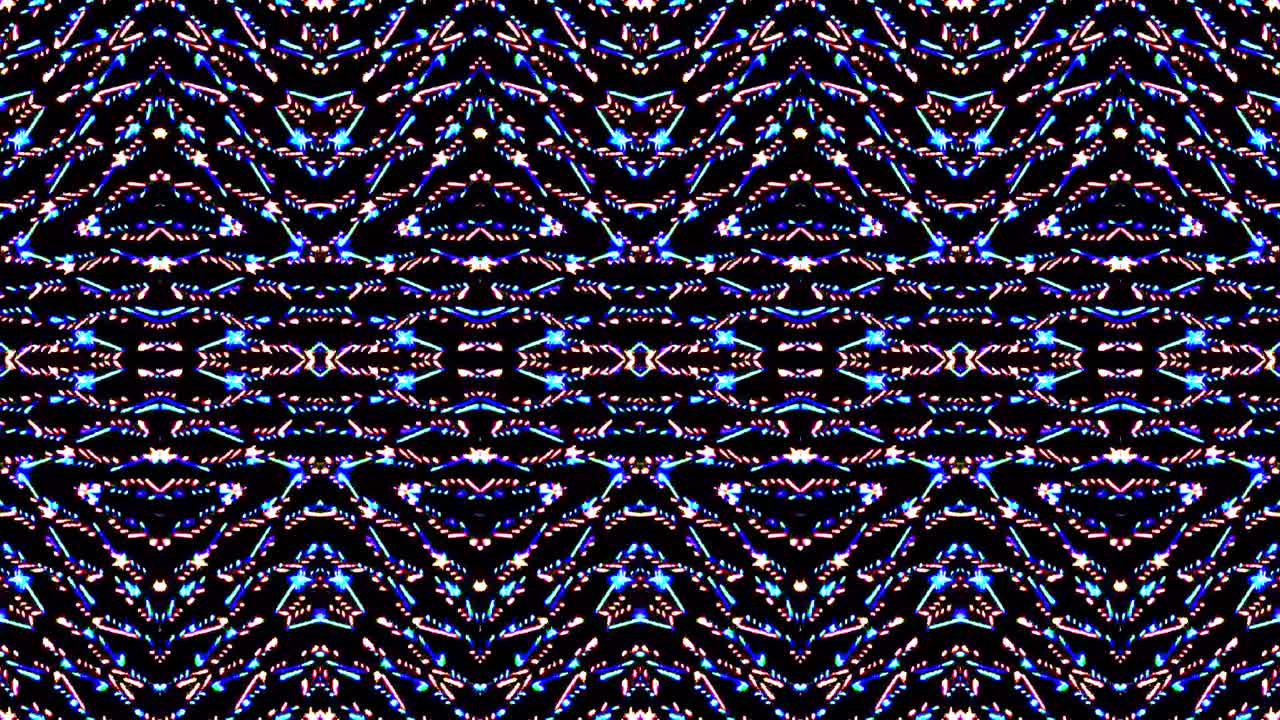 Beautiful abstract kaleidoscope that shines, a radiant light that regulates the subtle movements