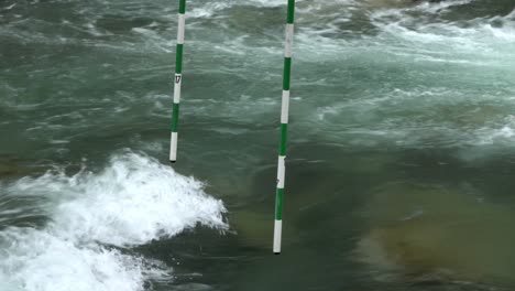 swinging obstacles over a river