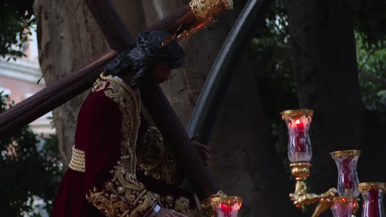 Religious Procession with Jesus Carrying the Cross