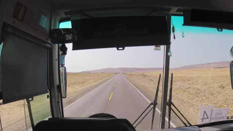 bus ride timelapse through the peruvian desert in pisco peru