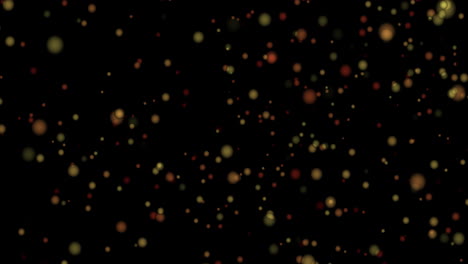 animación de manchas rojas que se mueven sobre un fondo negro