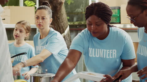 Ladies-Assisting-The-Needy-At-Food-Bank