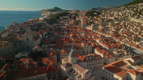 dubrovnik old town aerial view
