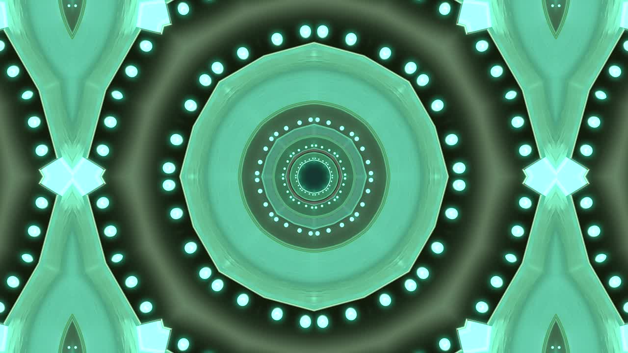 fondo decorativo abstractamente adornado con bucles. caleidoscopio o mandala en 3d.