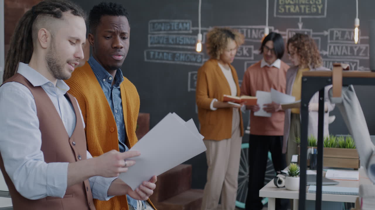 Business Meeting in Modern Office