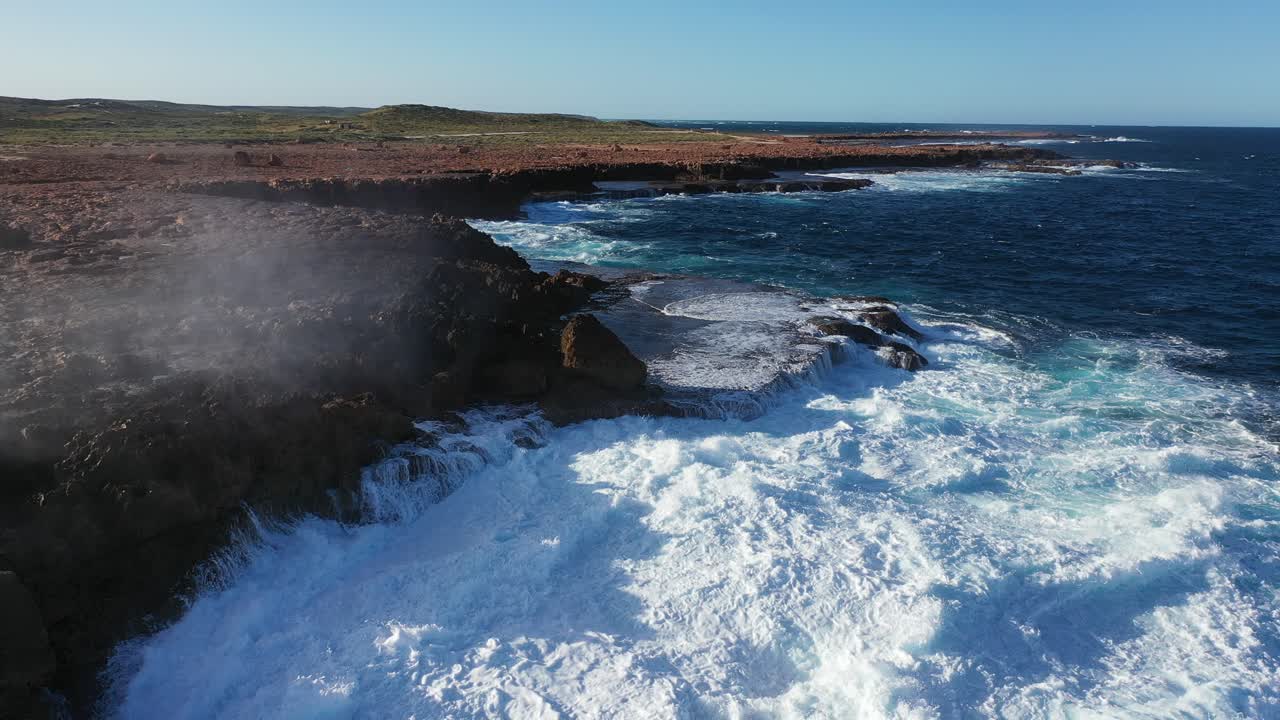 carnarvon 블로우홀의 드론 영상, 웨스턴오스트레일리아