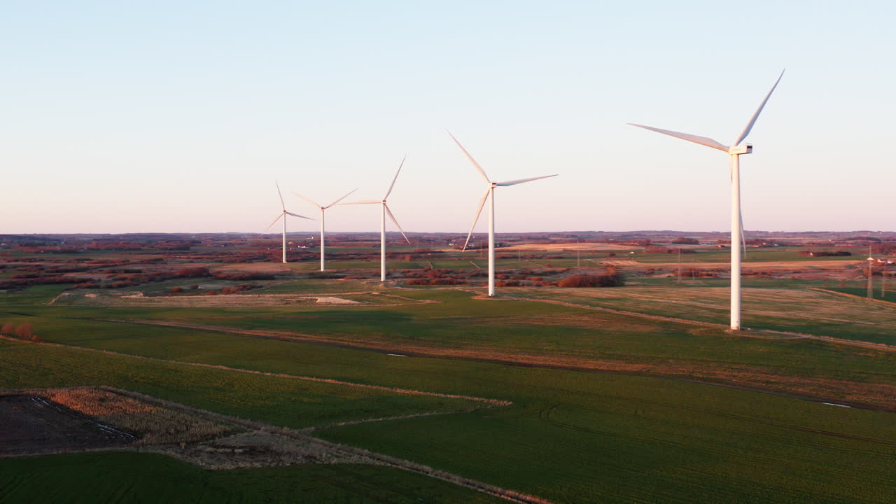 wind turbines in the field