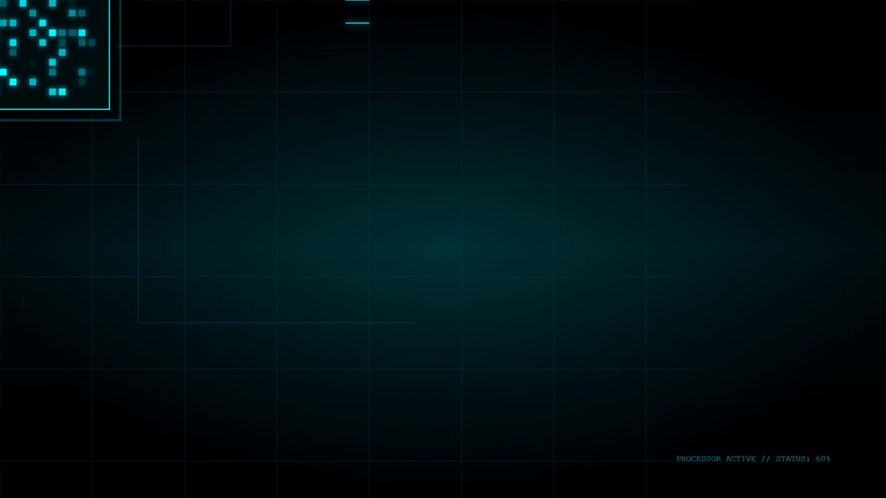 Digital Interface Background with Loading Processor Status