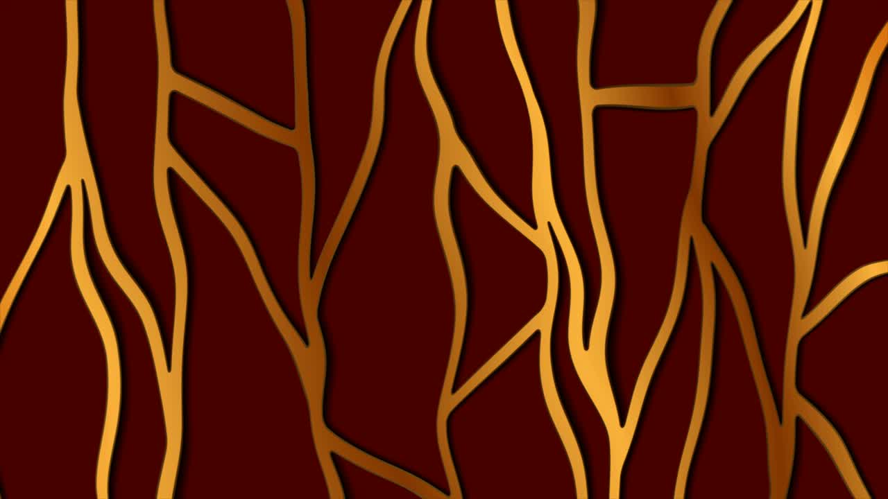 Luxury golden liquid grid pattern abstract tech motion background