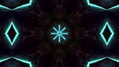 fondo decorativo abstractamente adornado con bucles. caleidoscopio o mandala en 3d.