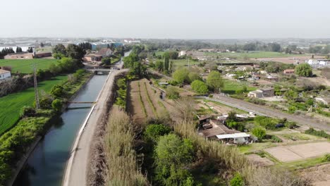 Antenne:-Katalanische-Stadt-In-Der-Provinz-Lleida.-Balaguer