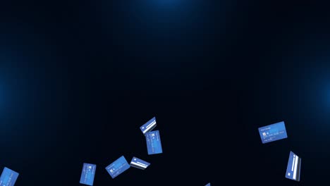falling credit cards
