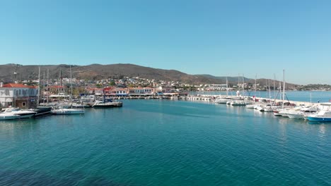 Various-drone-shots-in-beautiful-Urla,-Izmir---the-third-largest-city-in-Turkey