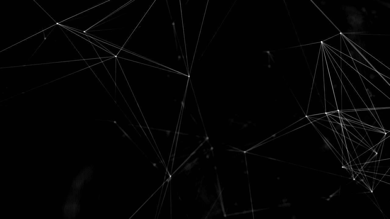 Abstract futuristic dots and lines. computer geometric digital connection structure.