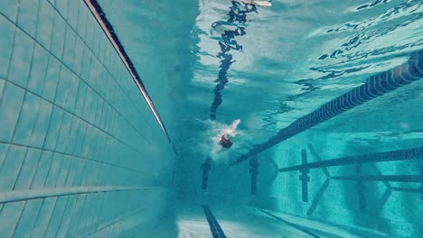 underwater swimming view