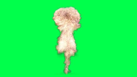 pantalla verde de la explosión