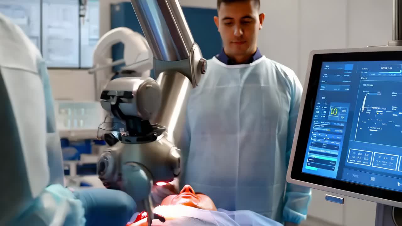 procedimiento de cirugía robótica