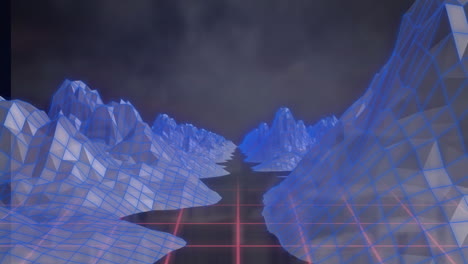 animación del metaverso y procesamiento de datos sobre el paisaje urbano.