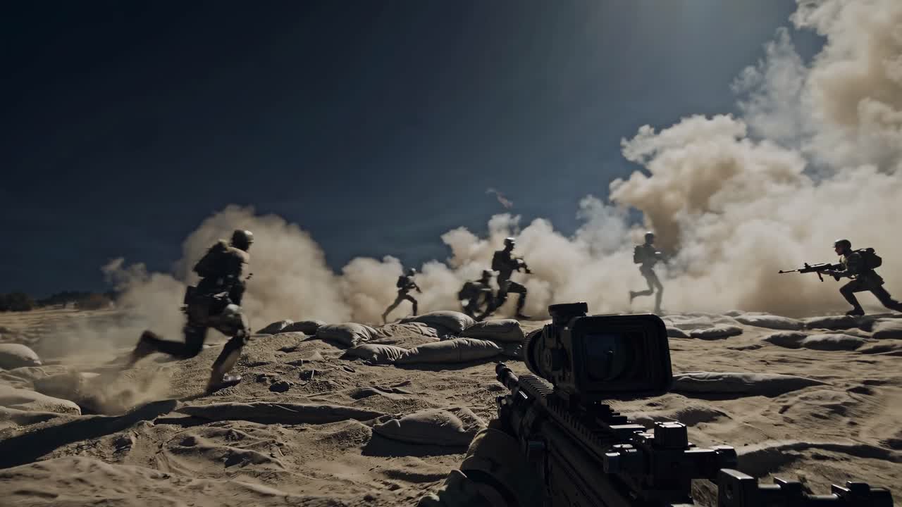 operación militar en el desierto