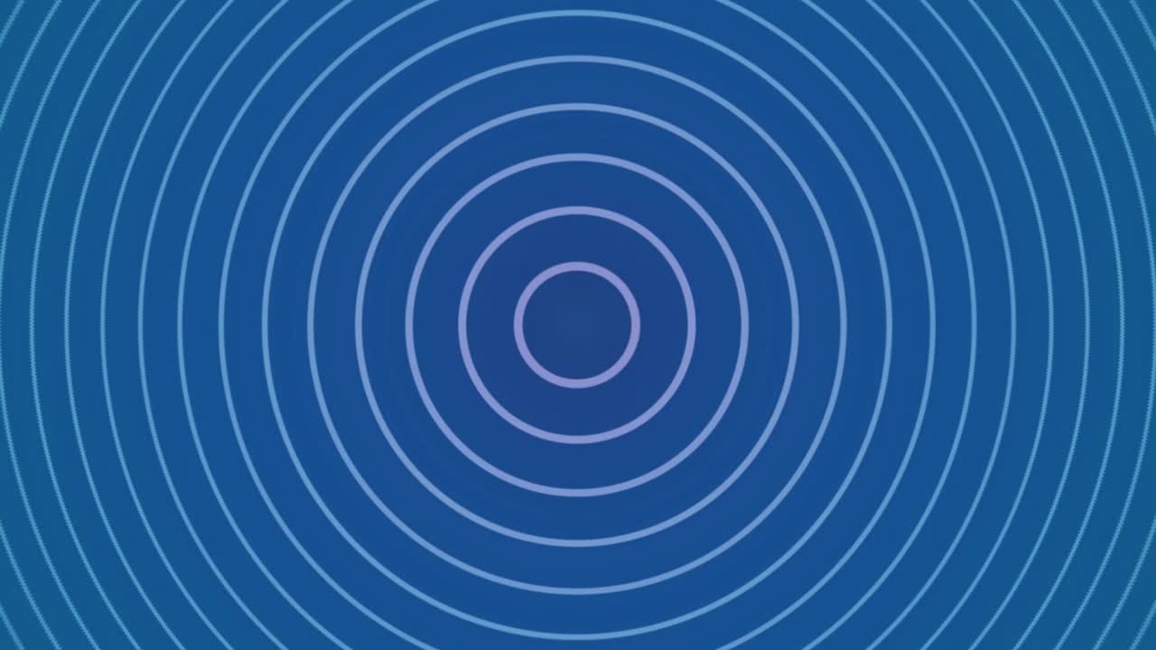Hypnotic graphic effect with central point with tunnel-shaped lines