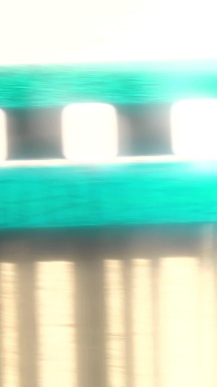 Abstract Blue and White Digital Glitch Transition Effect