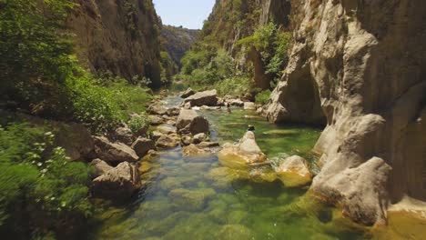 a wonderful view of the river canyon