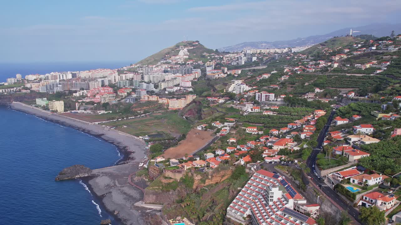 Aerial view of Madeira Island's stunning coastal landscape