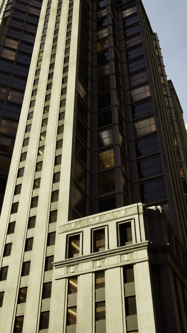 Rascacielos que muestran la arquitectura moderna con el skyline de la ciudad de fondo