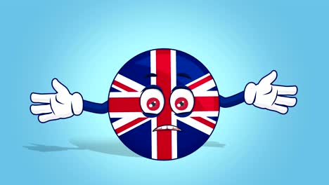 cartoon great britain united kingdom do not know with face animation with alpha matte