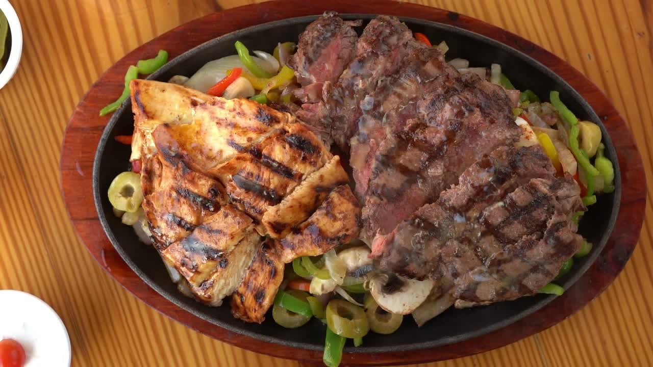 delicious food in fancy restaurant, close up shot