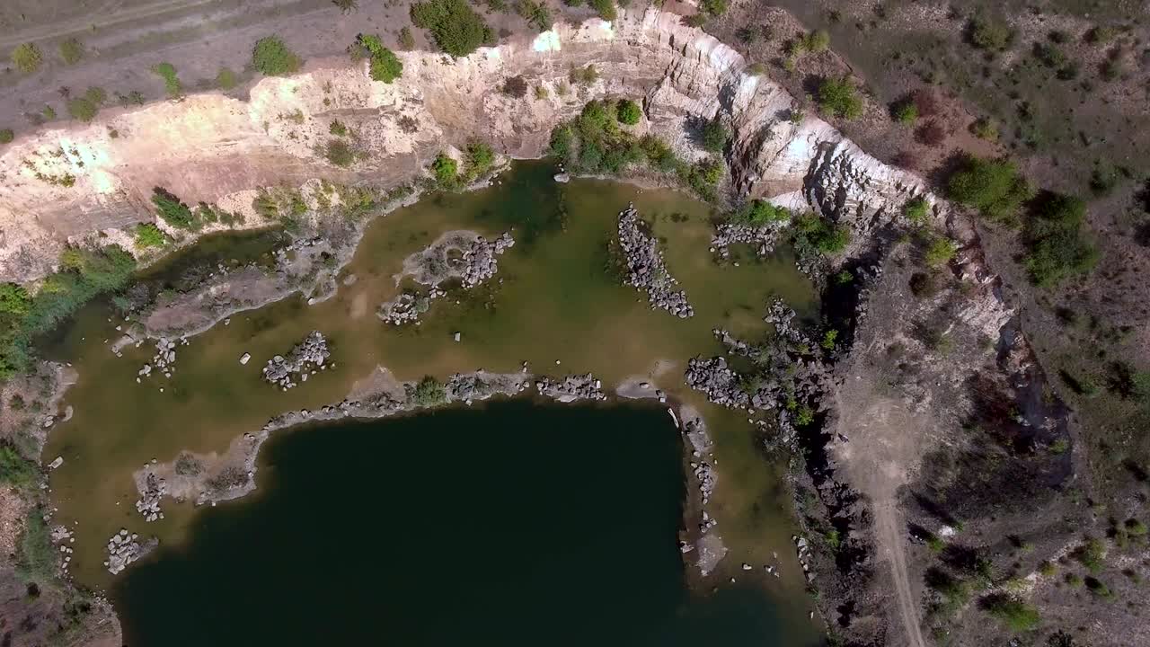 공중 에서 볼 수 있는 호수