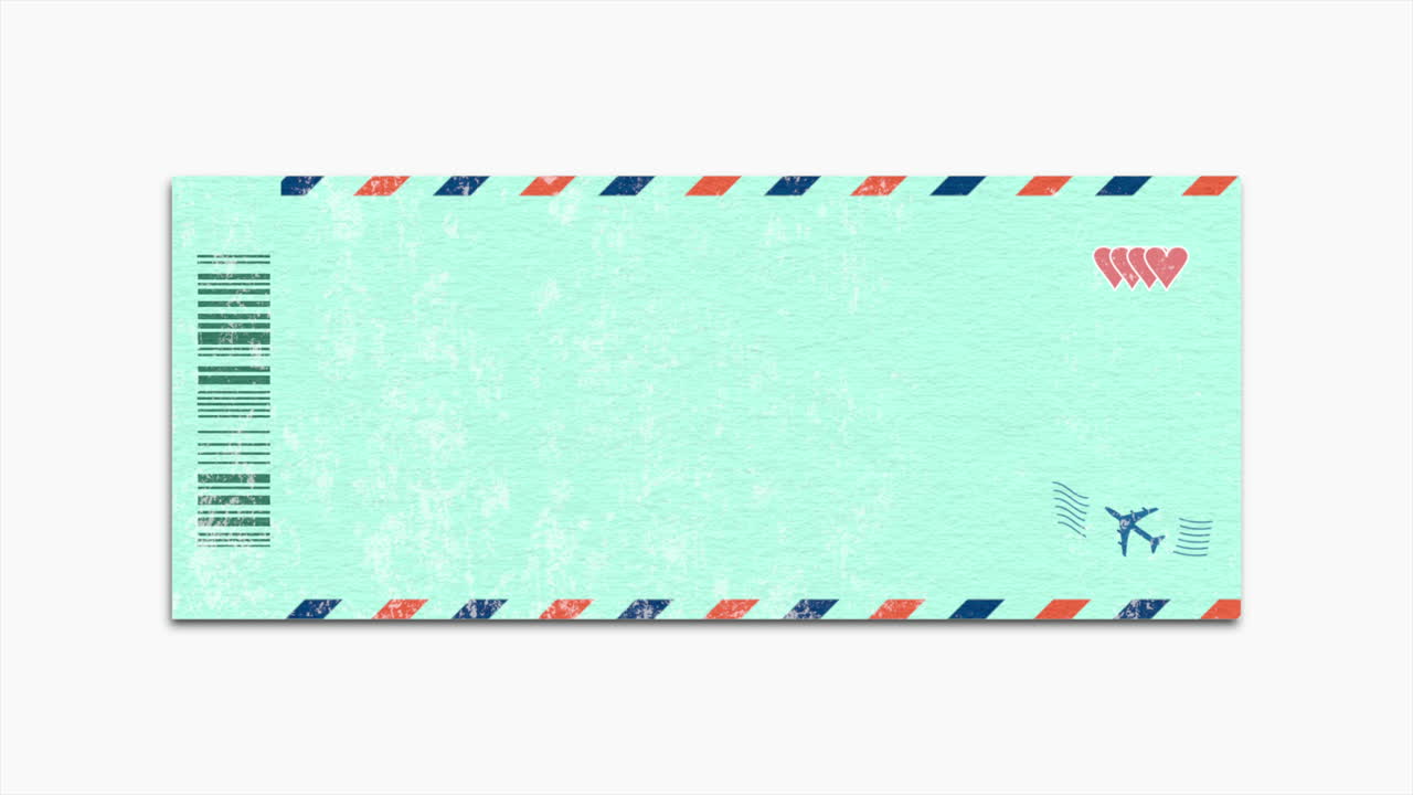 billete con avion y corazones