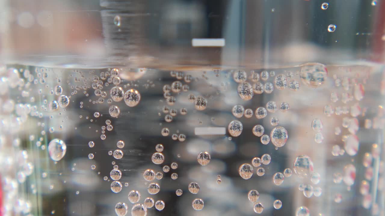 Sparkling Water with Bubbles