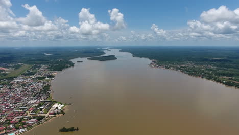 vista aérea de saint laurent du maroni guiana y surinam ciudad colonial francesa