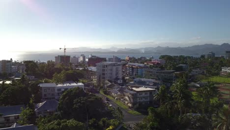 Drone-shots-of-Suva-and-other-parts-of-Fiji-islands-including-the-capital,-beaches,-resorts-and-nature,-UHD-2