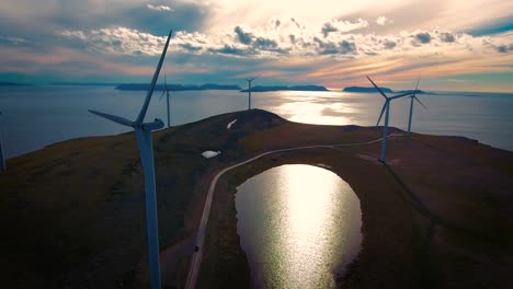 windmills for electric power production havoygavelen windmill park norway