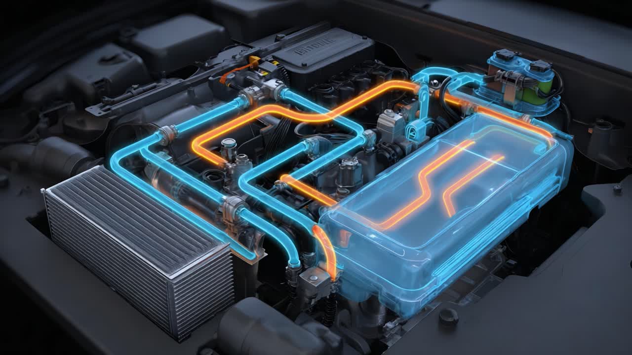 Detailed Visualization of a Futuristic Engine Design Featuring Advanced Fluid Dynamics and Innovative Energy Flow Mechanisms for Improved Performance