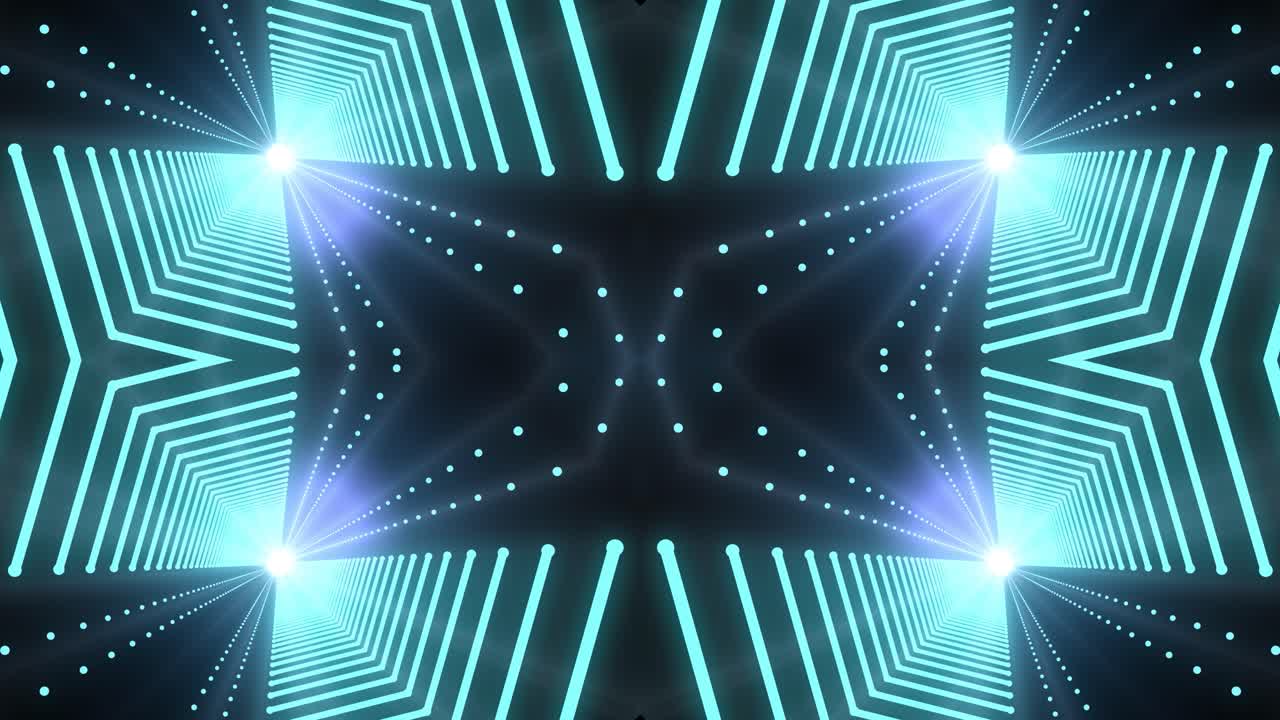 túnel de luz brillante abstracto