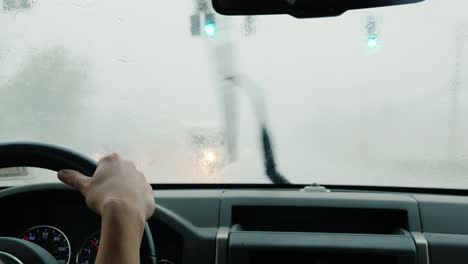 driving in heavy rain