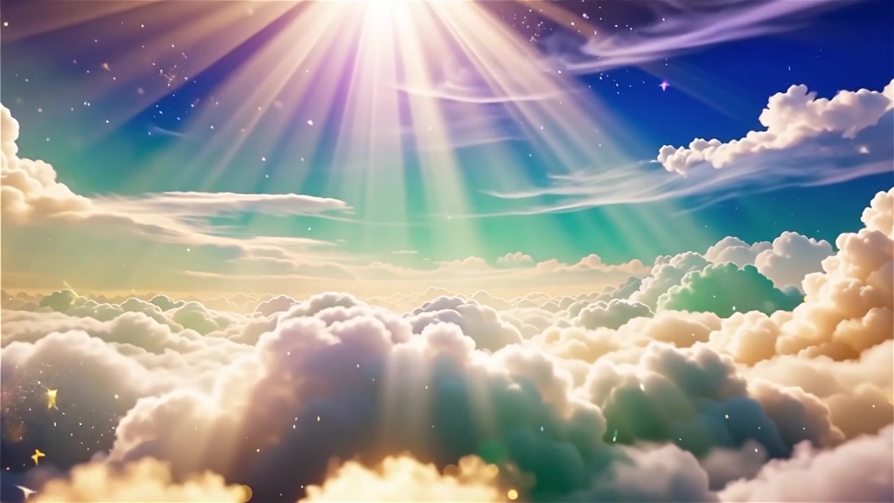 Sfondo di Adorazione Cristiana con Luce Celeste