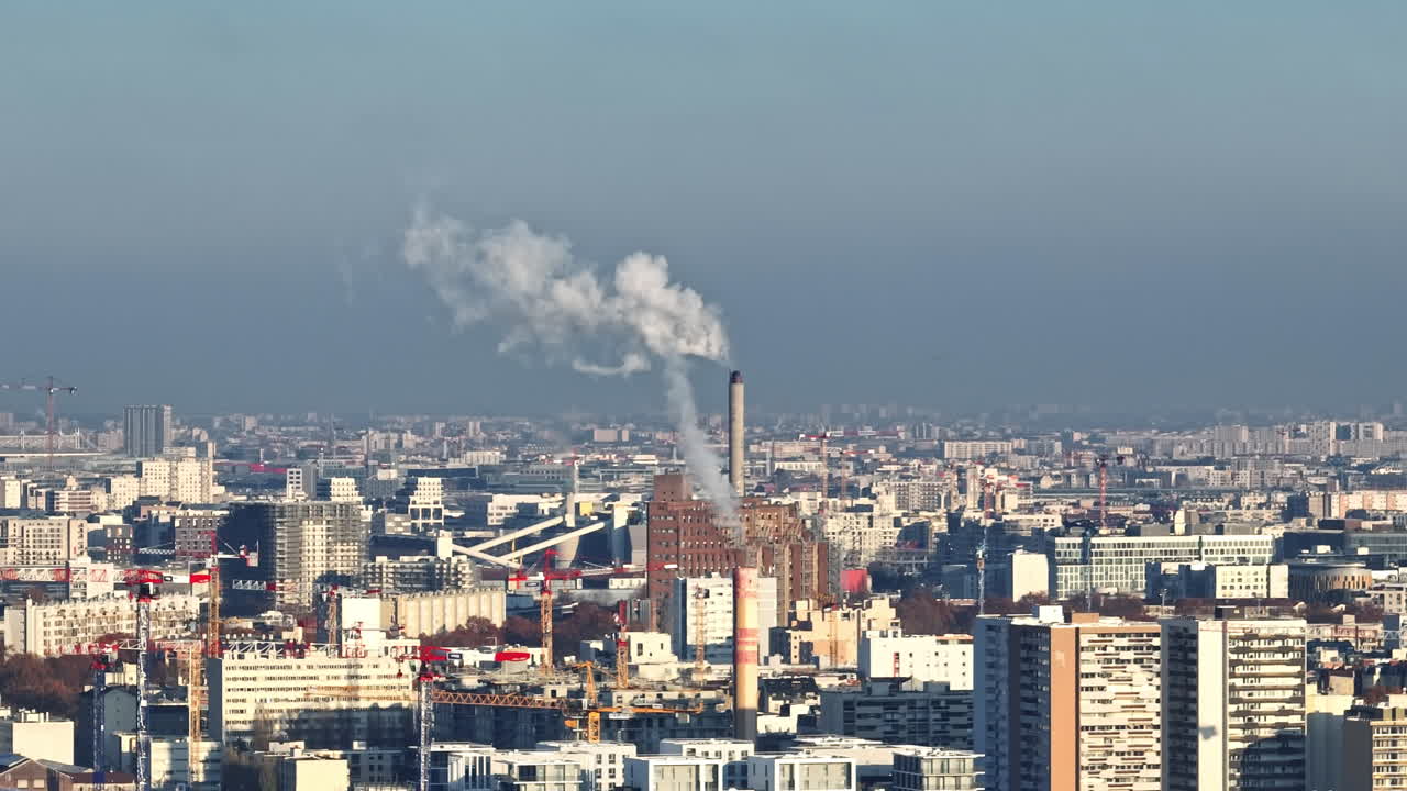 Aerial Paris: The skyline tells tales of history amid the pollution's urban