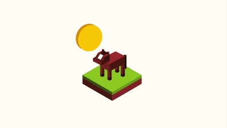 landscape isometric concept