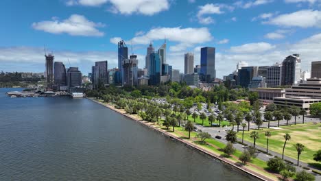 4K-Perth-CBD-Drohnentag