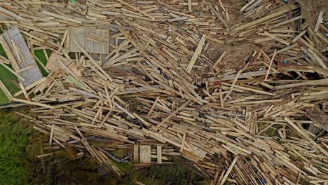 Rising-aerial-shot-of-severe-dock-damage-in-the-aftermath-of-Hurricane-Florence