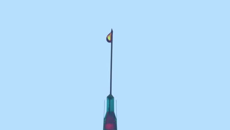 animación de moléculas sobre la jeringa con reactivo rojo