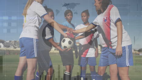 animation of diverse data processing over diverse football players