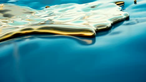 gorgeous liquid gold rolling onto shore.