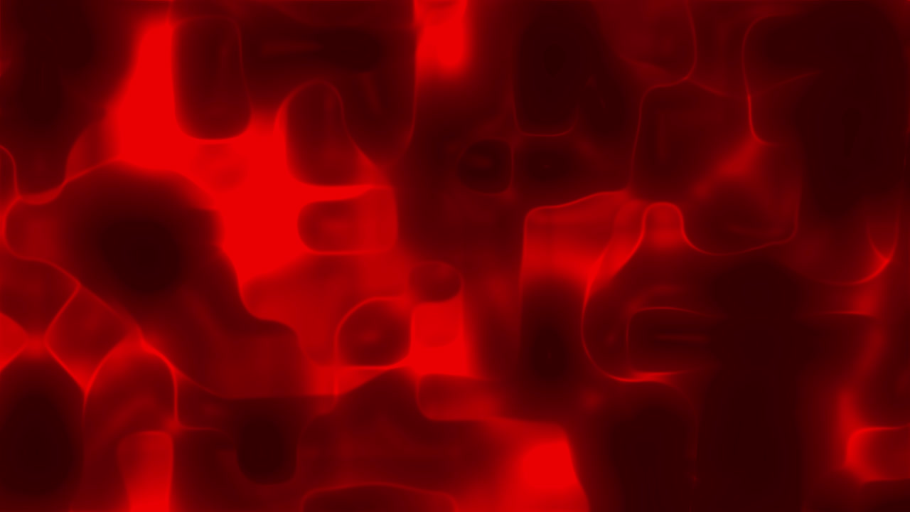 Loop di sfondo animato astratto con fluido rosso luminescente